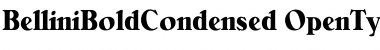 BelliniBoldCondensed Regular Font