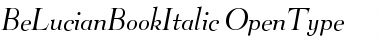 BeLucianBookItalic Font