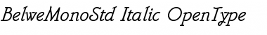 Belwe Mono Std Italic Font