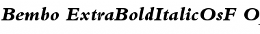 Bembo Extra Bold Italic Oldstyle Figures Font