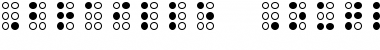 Braille Outline Font