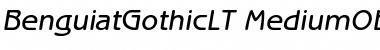 ITC Benguiat Gothic LT Medium Oblique Font