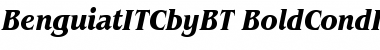 ITC Benguiat Bold Condensed Italic