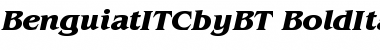 ITC Benguiat Bold Italic