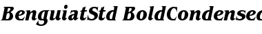 ITC Benguiat Std Bold Condensed Italic Font