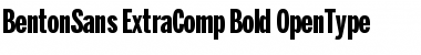 BentonSans ExtraComp Bold Font
