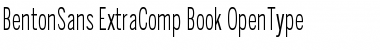 BentonSans ExtraComp Book Font