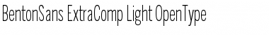BentonSans ExtraComp Light Font