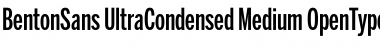 BentonSans UltraCondensed Medium Font