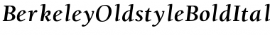 Berkeley OldstyleBoldItalic Font