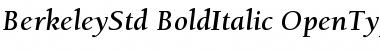 ITC Berkeley Oldstyle Std Bold Italic Font