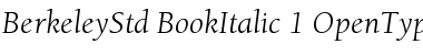 ITC Berkeley Oldstyle Std Book Italic