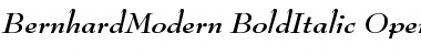 Bernhard Modern Bold Italic Font