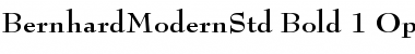 Bernhard Modern Std Font