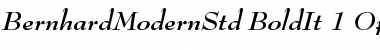 Bernhard Modern Std Bold Italic Font