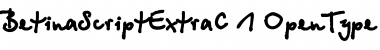 BetinaScriptExtraC Font