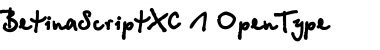 BetinaScriptXC Font