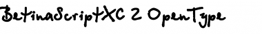 BetinaScriptXC Regular Font