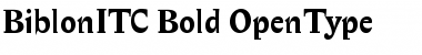 Biblon ITC Bold Font