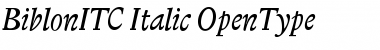 Biblon ITC Italic