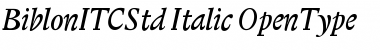 Biblon ITC Std Italic