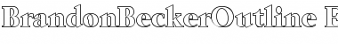 BrandonBeckerOutline-ExtraBold Font