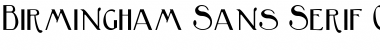 Birmingham Sans Serif Font