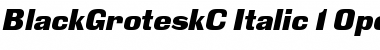 BlackGroteskC Font