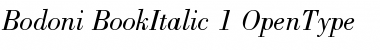 Bodoni Book Italic Font