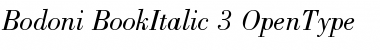 Bodoni Book Italic Font