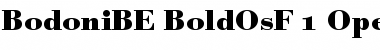 Bodoni BE Bold Oldstyle Figures Font