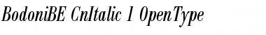Bodoni BE Condensed Italic Font