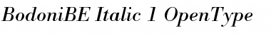 Bodoni BE Italic Font