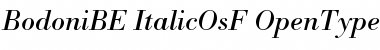 Bodoni BE Italic OsF Font
