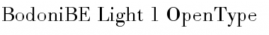 Bodoni BE Light Font