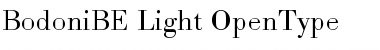 Bodoni BE Light Font