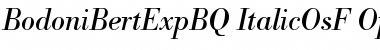 Bodoni Berthold Expert BQ Regular Font