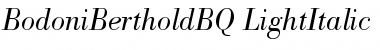 Bodoni Berthold BQ Font