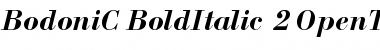 BodoniC Bold Italic Font