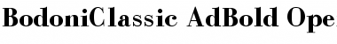 BodoniClassic AdBold Font
