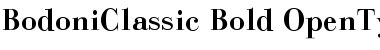 BodoniClassic Bold Font