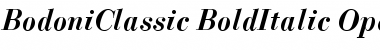 BodoniClassic BoldItalic Font