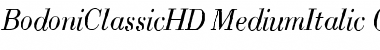 BodoniClassicHD Medium Italic
