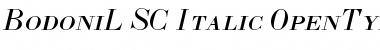 BodoniL-SC-Italic Font