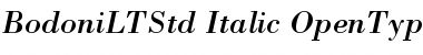 Bodoni LT Std Italic Font