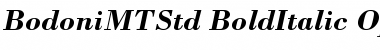Bodoni MT Std Bold Italic