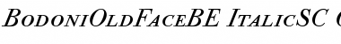 Bodoni Old Face BE ItalicSC Font