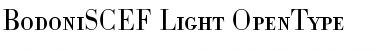 BodoniSCEF Light Font