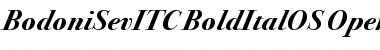 Bodoni Seventytwo ITC Bold Italic OS