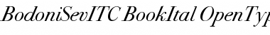 Bodoni Seventytwo ITC Book Italic